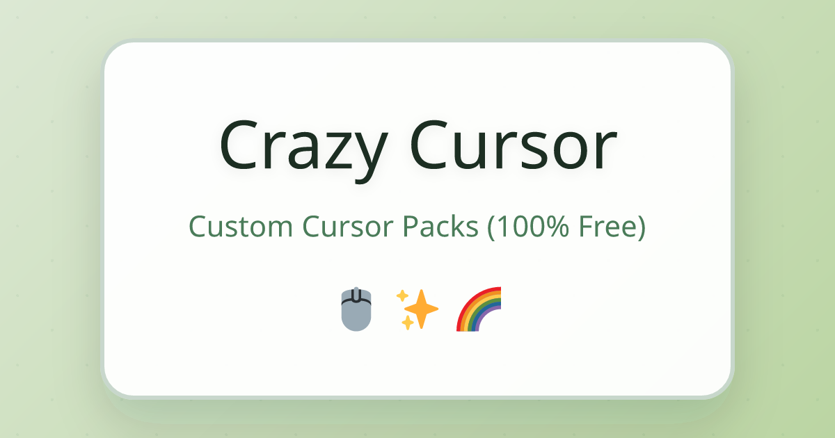 Cursor Collections – Curated Cursor Packs by Theme | CrazyCursor